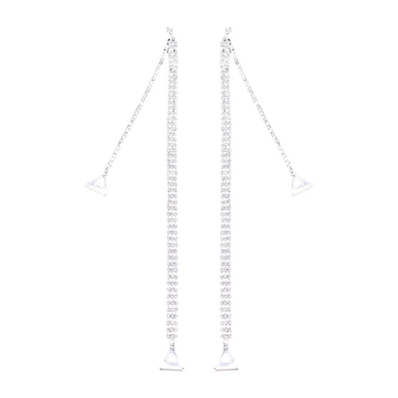1 Pair Rhinestone Bra Strap Invisible Shoulder Strap Adjustable Nonskid Bra Belt 2.2cm Hook