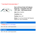 thumbnail image 2 of Rear Left Drum Brake Self Adjuster Repair Kit - Compatible with 1995 - 1997, 2001 - 2009 Mazda B2300 1996 2002 2003 2004 2005 2006 2007 2008, 2 of 2