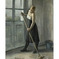 thumbnail image 2 of François Barraud 15x18 Gold Ornate Wood Frame and Double Matted Museum Art Print Titled - Girl at Work (1933), 2 of 4