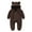 Coffee, variant on UAMVSH Baby Unisex Fleece Jumpsuits Boys Girls Ear Zipper Snowsuit with Hood Infant Toddler Hoodie Romper Warm Long Sleeve Clothes(0-6 Months,White)