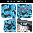 thumbnail image 5 of Women Men Gym Bag,Blue Dachshunds Dog Small Duffle Bag Spend the Night Bags for Women with Shoes Compartment Washbag,Detachable Shoulder Strap,19.7x8.3x11 Inches, 5 of 5