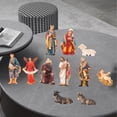 thumbnail image 4 of 11 piezas de pesebre navideño, juego de pesebre, figuras de Jesús - Decoraciones navideñas Sunnimix Estatua de la figura de la natividad, 4 of 7