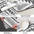 thumbnail image 3 of Black Geometric Chevron Dot Pattern Kitchen Rug Mat,Kitchen Runner Rugs Non Skid Washable,Decorative Kitchen Floor Mats for Kitchen,Sink,Laundry,17"X47", 3 of 5