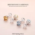 thumbnail image 6 of Turandoss S925 Sterling Silver Birthstone Stud Earrings for Women Personalized 0.8Ct Peridot Hypoallergenic August Birthday Jewelrys Gifts for Women Wife Girlfriend, 6 of 8