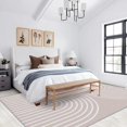 thumbnail image 2 of Boho Pink Rug 5x7ft Area Rugs Minimalist Arch Lines Rugs Non Slip Low Pile Indoor Throw Carpet for Living Room Bedroom Gameroom Study Office Entrance Foyer, 2 of 6