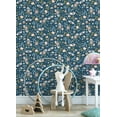 thumbnail image 3 of Chesapeake Zev Blue Butterfly Wallpaper, 20.9-in by 33-ft, 20.9-in by 33-ft, 57.48 sq. ft., 3 of 4