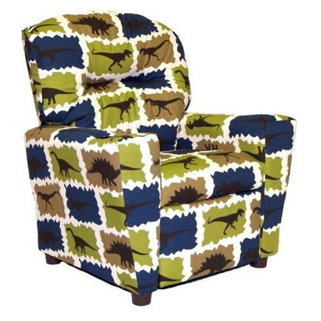 Brazil Furniture Cupholder Child Recliner - Stellar Blue Rex