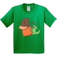 thumbnail image 3 of Inktastic Dino with Chocolate Bar Youth T-Shirt, 3 of 5