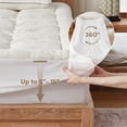 thumbnail image 4 of BEDLORE Twin XL Mattress Topper, Bamboo Pillow Top Pad for Back Pain Relief, Thick Soft Mattress Cover with Deep Pockets 6-15 inch(White), 4 of 9