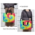 thumbnail image 6 of 16" Laptop Briefcase for Work Travel Laptop Shoulder Bag Carrying Handbag Laptop Case Tie-dyed Colorful Spiral Pattern, 6 of 8