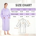 thumbnail image 3 of Catalonia Fleece Robe For Women with Side Pockets ,Lightweight Plush Warm Bathrobe, Fluffy Fuzzy Waffle Long Robes,Shower Spa Homewear , L , Purple, 3 of 7