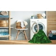thumbnail image 2 of Ahgly Tapis Rond Lavable en Machine Intérieur Transitionnel Vert Émeraude Profond, 7 Pieds Rond, 2 of 7