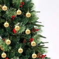 thumbnail image 5 of Cheapark 24pcs Christmas Tree Decorations - Sparkling Powder Balls & Small Plastic Colored Pendants, 5 of 8
