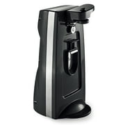 Mainstays Can Opener and Knife Sharpener, Bottle Opener with Removable Cutting Lever Black