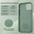 thumbnail image 2 of IBAOLE Compatible with iPhone 13 Pro Max Case 6.7 inch(2021) | Premium Liquid Silicone Rubber | Soft Anti-Scratch Microfiber Lining Full-Body Protection Case for iPhone 13 Pro Max, MatchaPine Green, 2 of 7