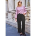 thumbnail image 3 of Ellos Women's 5-Pocket Wide Leg Jeans, 3 of 5