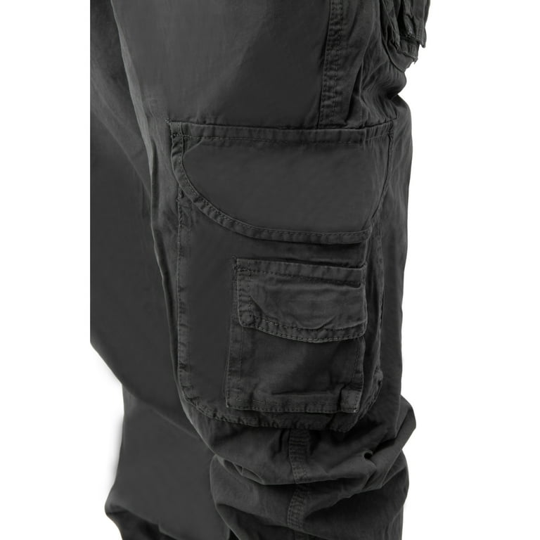 X RAY JEANS Mens Belted Classic Fit Cargo Pants, Charcoal, 36X32 X RAY JEANS Mens Belted Classic Fit Cargo Pants, Charcoal, 36X32