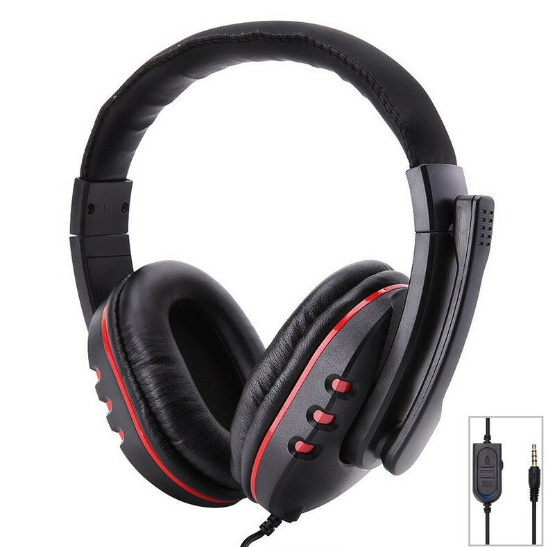 New Gaming Headset Stereo Surround Headphone 3.5mm Wired With Mic For