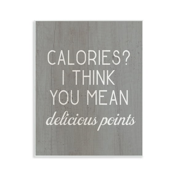 Stupell Industries Calories Delicious Points Food & Beverage Painting Unframed Art Print Wall Art, 11 x 14