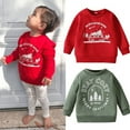 thumbnail image 2 of XBASW Toddler Baby Christmas Sweatshirts Boys Girls Letter Print Sweater Xmas Pullover Shirt Foe Spring Fall 6 Months- 4 Years, 2 of 8
