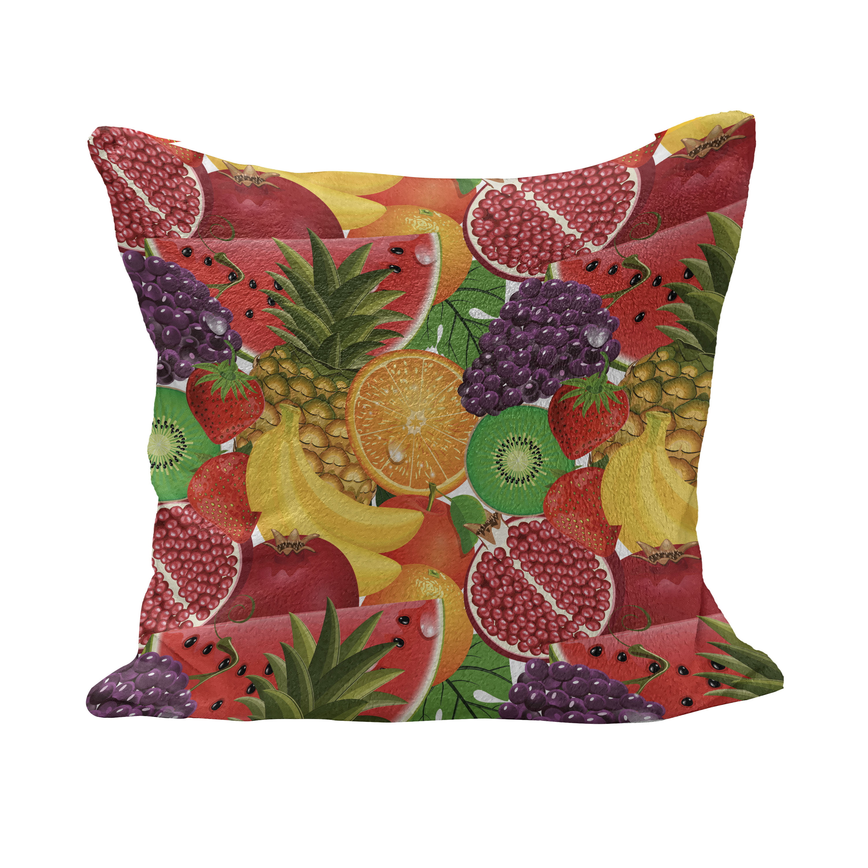 Poly/Cotton Multicolored Charming Charlie Ice Cream Cone Plush Throw Pillow