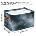thumbnail image 4 of Yayeee Canvas Storage Basket with Handles for Shelves Fabric Bins Closet Organizer, Watercolor Sky Pattern, 4 of 8