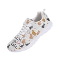 thumbnail image 5 of Psesaysky White Running Shoes for Women Girls Cats Lovers Cute Animal Printed Sports Shoes for Teens Anti-Slip Comfortable Walking Shoes, 5 of 7