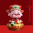 thumbnail image 3 of Traditional Chinese Figurine Statue Sculpture Good Luck Feng Shui Crafts for Housewarming Gift Desktop Bedroom Home Decor D BLESIY Estatua de estatuilla, 3 of 8