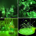 thumbnail image 2 of 2Pack 33ft 100 LED Fairy Lights Battery Operated Waterproof Copper Wire String Lights with Remote for Home Garden Christmas Party Holiday Decor (Green), 2 of 7