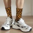thumbnail image 5 of Goofa Colorful Pineapple Printed Men's Crew Socks, Soft Durable Breathable Moisture-Wicking with Odor Control Cotton socks, 5 of 9