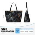 thumbnail image 4 of Easygdp Full Moon Black Dragon Bolsa de Viaje de Playa de Gran Capacidad, Bolsa Tote Perfecta para la Playa, Escapadas de Fin de Semana y Viajes, 4 of 7