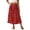 Red, variant on Jane Wardrobe Elastic High Waist Polka Dot A-Line Midi Skirt Women Stretch Flowy Vacation Casual Long Skirt 1PC XS-XXL Plus Size Friendly