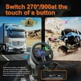 thumbnail image 5 of PXN V900 GEN2 PC Racing Wheel Universal Usb Car Sim 270/900 Degree Race Steering Wheel with Pedals for PC, PS3, PS4, Xbox One, Xbox Series X/S, Switch, 5 of 7