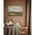 thumbnail image 3 of Drsoum Framed 24x36in Landscape Canvas Vintage Classical Framed Paints White Clouds Over Vast Grassland Room Decor - Natural Framed, 3 of 7