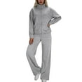 thumbnail image 2 of Roncen Womens 2 Piece Sweatsuit Lounge Set Long Sleeve Sweatshirt Jogger Pants Tracksuit Sweatsuit 2026 Spring Sets, 2 of 9