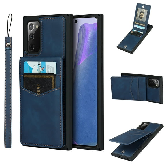 Wallet Cover Compatible with Galaxy S10 2019 (6.1 inch), Allytech Slim Folio Stand PU Leather Protective [6 Card Slots][Anti-Lost Hand Strap][Magnetic Lock] Case for Samsung S10, Blue