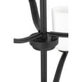 thumbnail image 5 of Progress Lighting Adley 9-Light Double-Tiered Chandelier, Steel, Matte Black, Etched White Glass Shades, 5 of 18
