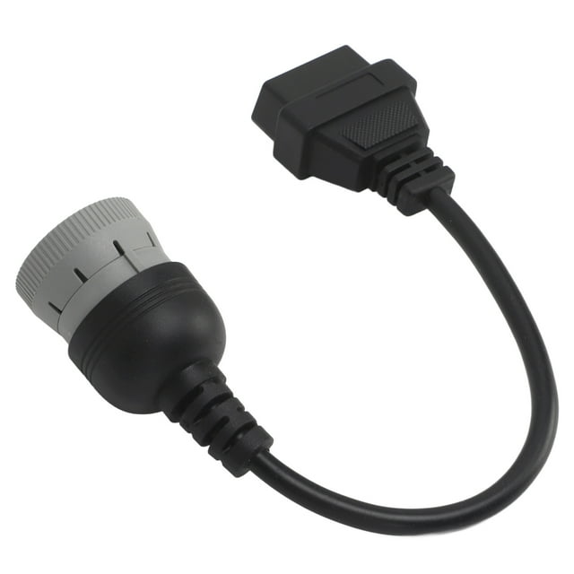 Adaptateur de Diagnostic Scanner, Câble de Diagnostic Haute Résistance 6 Broches à 16 Broches OBD1 à OBD2 Résistance à l'Usure pour J1708