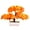 Orange, variant on Farfi Artificial Tree Plant Bonsai Garden DIY Holiday Party Home Hotel Desktop Decor (Blue)