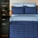 thumbnail image 5 of Set Edredón Acolchado Dreamlab Juego de Cama Completo hipoalergénico TAMAÑO Queen Azul marino y Azul claro, 5 of 9