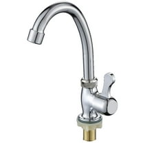 Wuweikeji Single Lever Plastic Steel Kitchen Sink Faucet - Cold Water Tap for Bathroom, Bar, Countertop - Durable, Easy Install