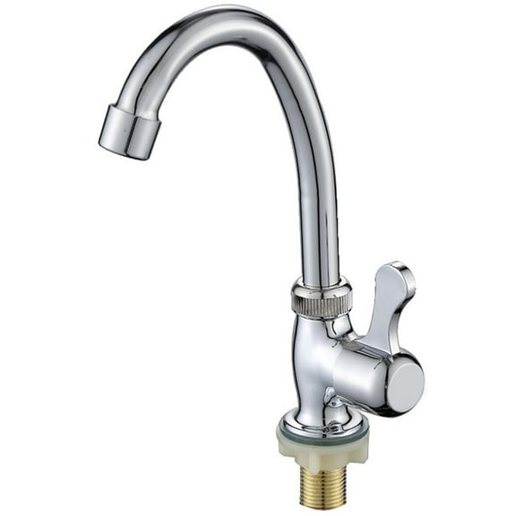 Wuweikeji Single Lever Plastic Steel Kitchen Sink Faucet - Cold Water Tap for Bathroom, Bar, Countertop - Durable, Easy Install
