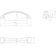 thumbnail image 3 of Jeffrey Alexander 595-96 Cairo 3-3/4" Center To Center Arch Bow Cabinet Handle / Drawer, 3 of 7