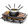thumbnail image 1 of Electric Fondue Pot Sets, Electric lndoor Raclette Table Grill for 8 People, Adjustable Temperature Control and 8 Paddles, Perfect for Parties and Family Fun (Fondue Pot Set With Pancake Baking Tray), 1 of 9