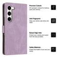 thumbnail image 5 of SaniMore Wallet Case for Samsung Galaxy S23, Magnetic PU Leather [RFID Blocking] Card Slot Wrist Strap Folio Cover with Kickstand & Wireless Charging TPU Shockproof Interior Cover, Purple, 5 of 10