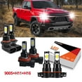 thumbnail image 1 of Kit Combo 6 Pcs pour Avalanche Chevy 2007-2013 Phare LED + Ampoules Brouillard, 1 of 9