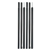 2 Set Tarp Poles Awning Support Rods Adjustable Buckle Design for Outdoor Tent Canopy Sunshade Protection