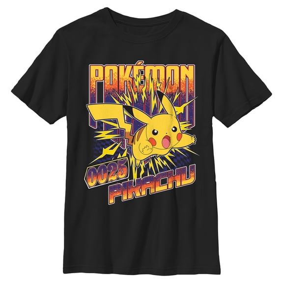 Boys Pokemon Static Pikachu T Shirt