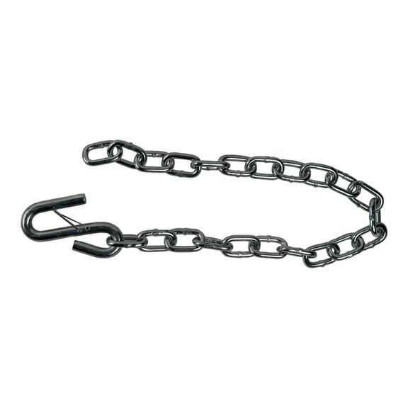 The Trailer Parts Outlet - Silver Trailer Safety Chain - 1/4x31" (5k Capacity)