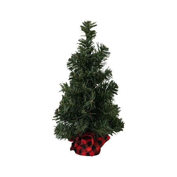 Árbol Simulado Adornos navideños artificiales en miniatura para decoración del hogar y regalos navideños, 60 cm, rojo, 1 unidad Rkxzt